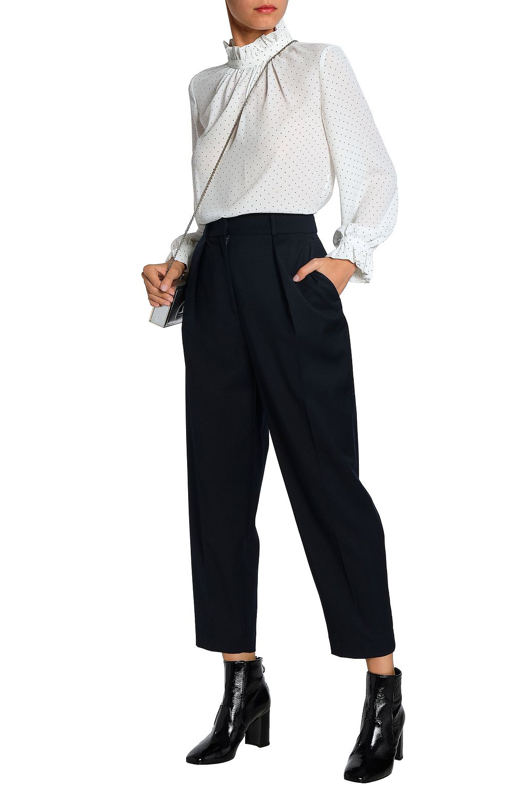 CLAUDIE PIERLOT Twill straight-leg pants