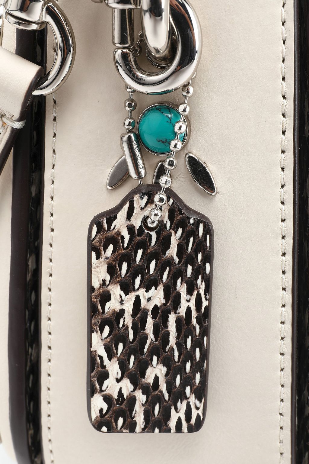 COACH Embellished leather shoulder bag