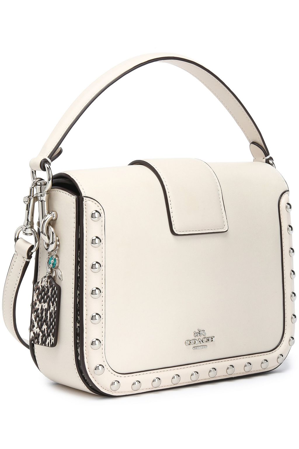 COACH Embellished leather shoulder bag