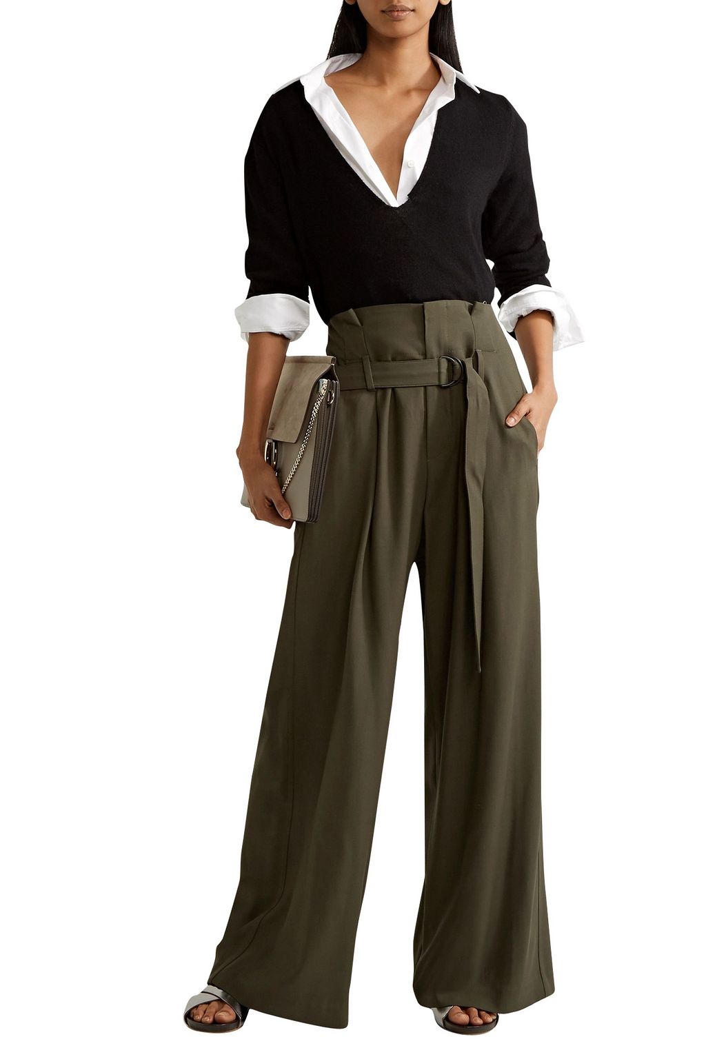BRUNELLO CUCINELLI Twill wide-leg pants