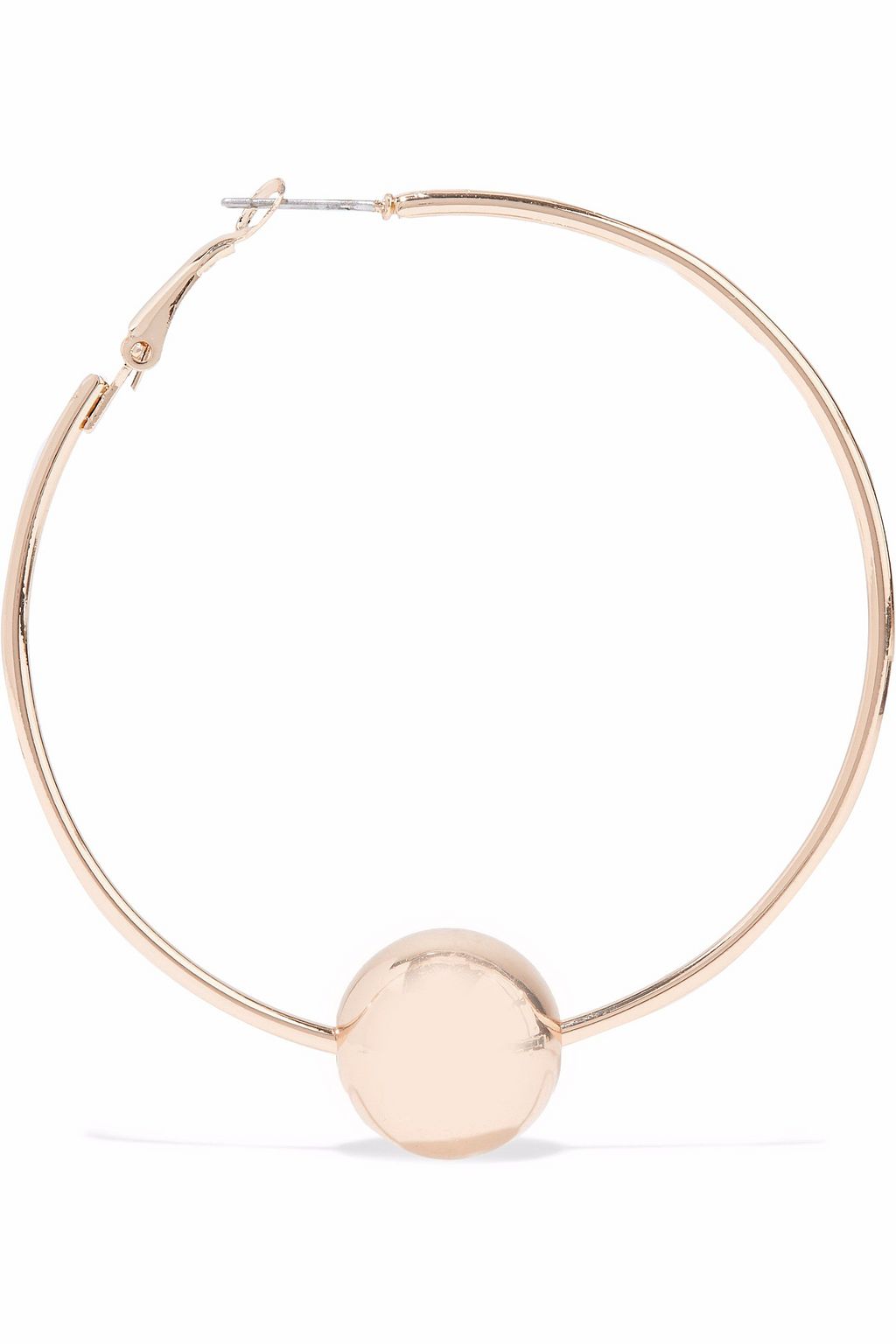 KENNETH JAY LANE Gold-tone beaded hoop earrings