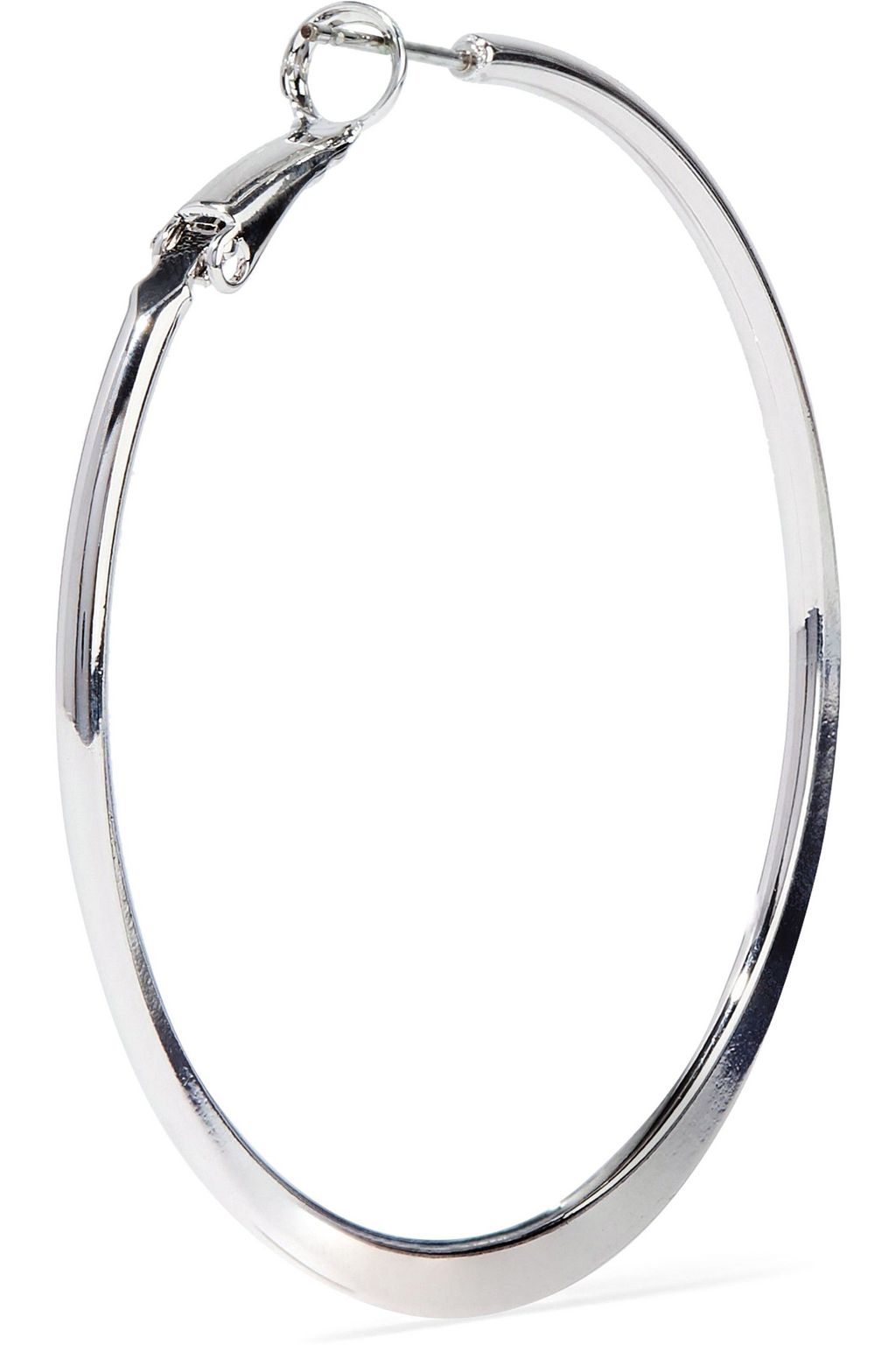 KENNETH JAY LANE Silver-tone hoop earrings