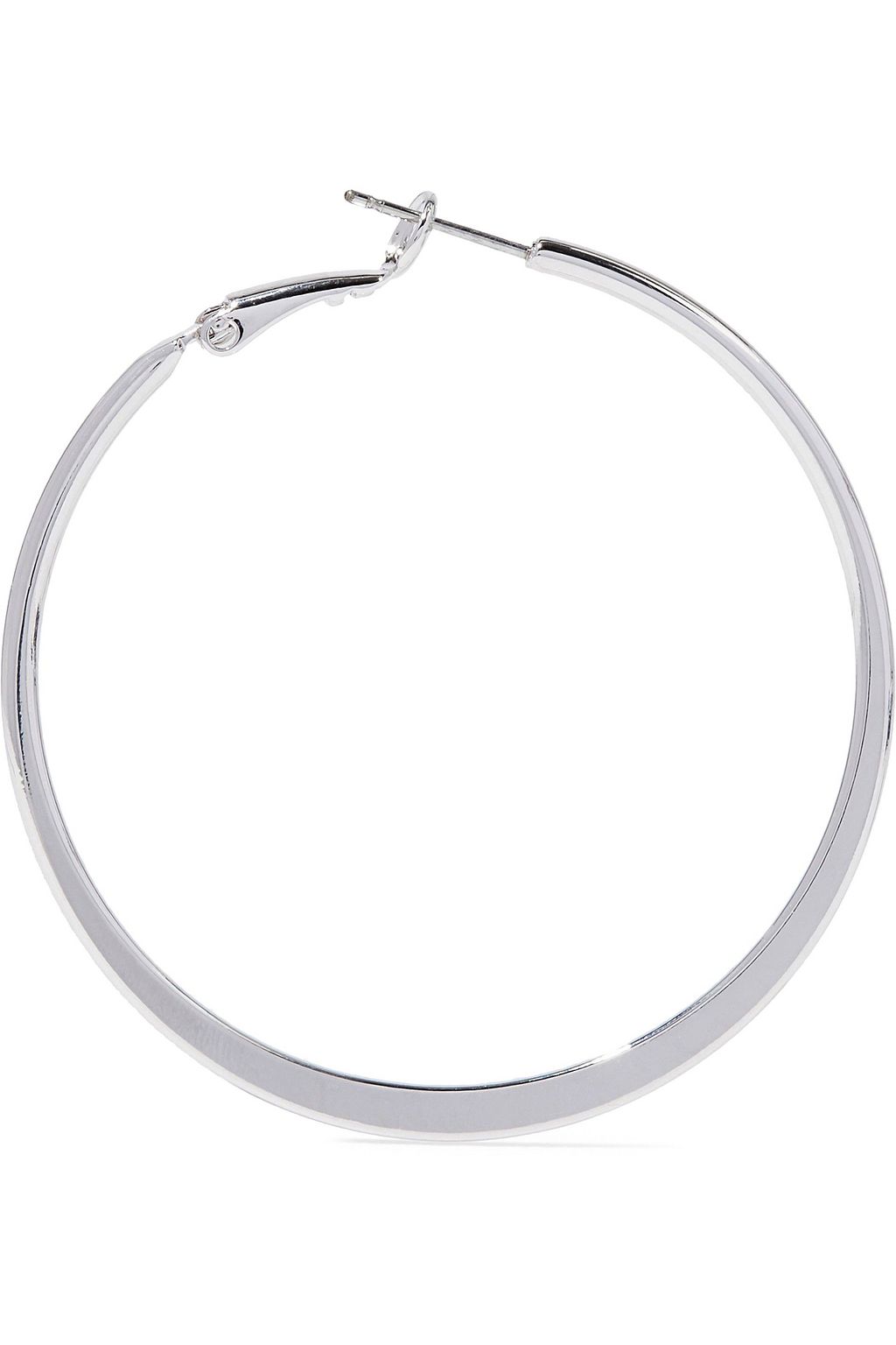 KENNETH JAY LANE Silver-tone hoop earrings