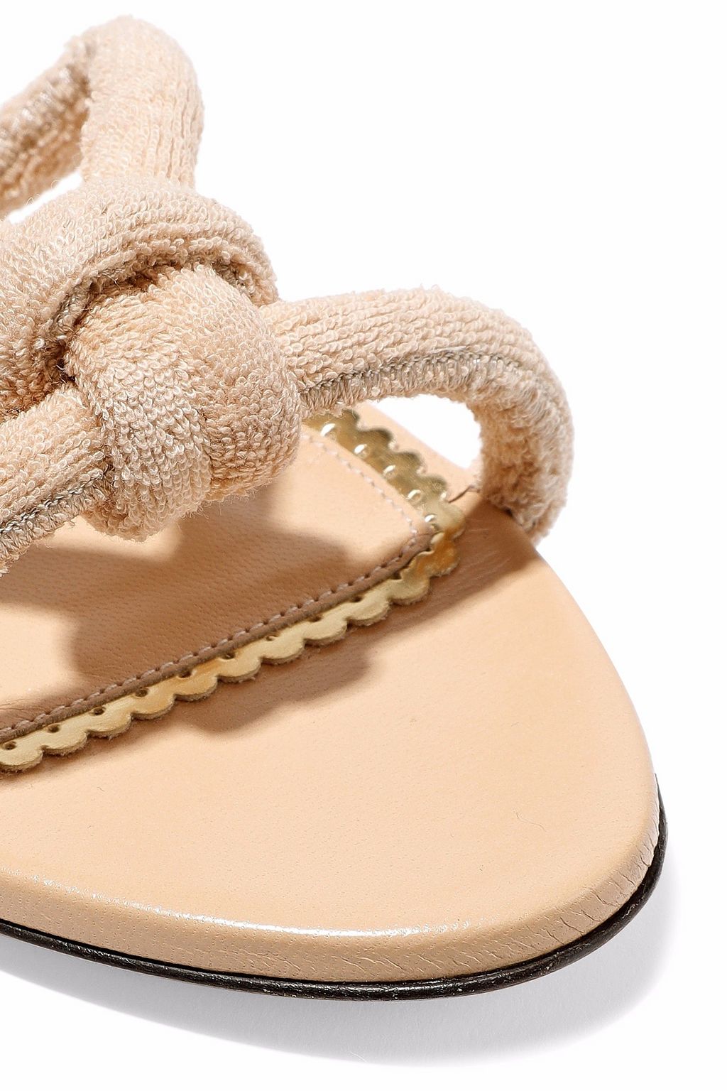 CHARLOTTE OLYMPIA Knotted terry mules