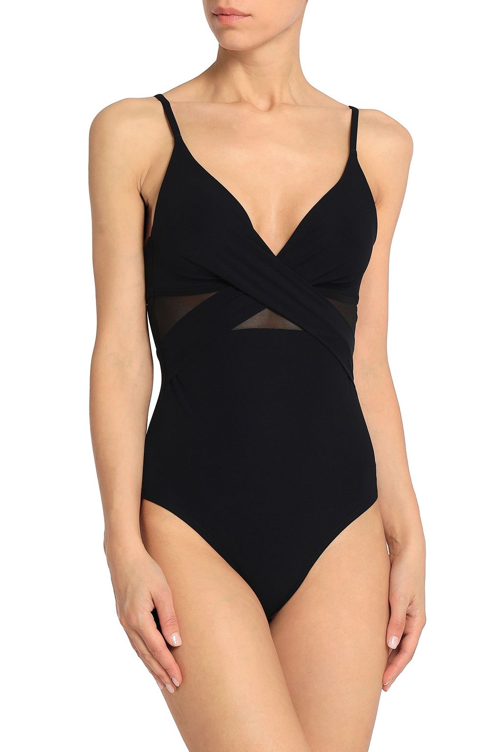 JETS AUSTRALIA BY JESSIKA ALLEN Mesh-paneled cutout swimsuit