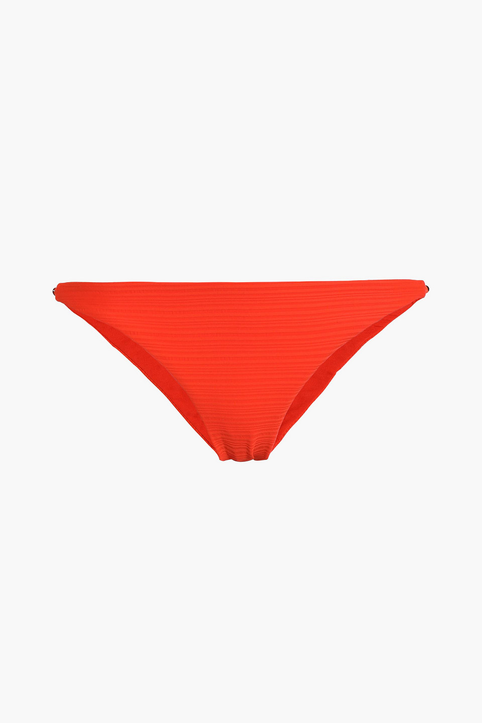 Jets Australia By Jessika Allen Woman Disposition Ribbed Low-rise Bikini Briefs Tomato Red Size 16