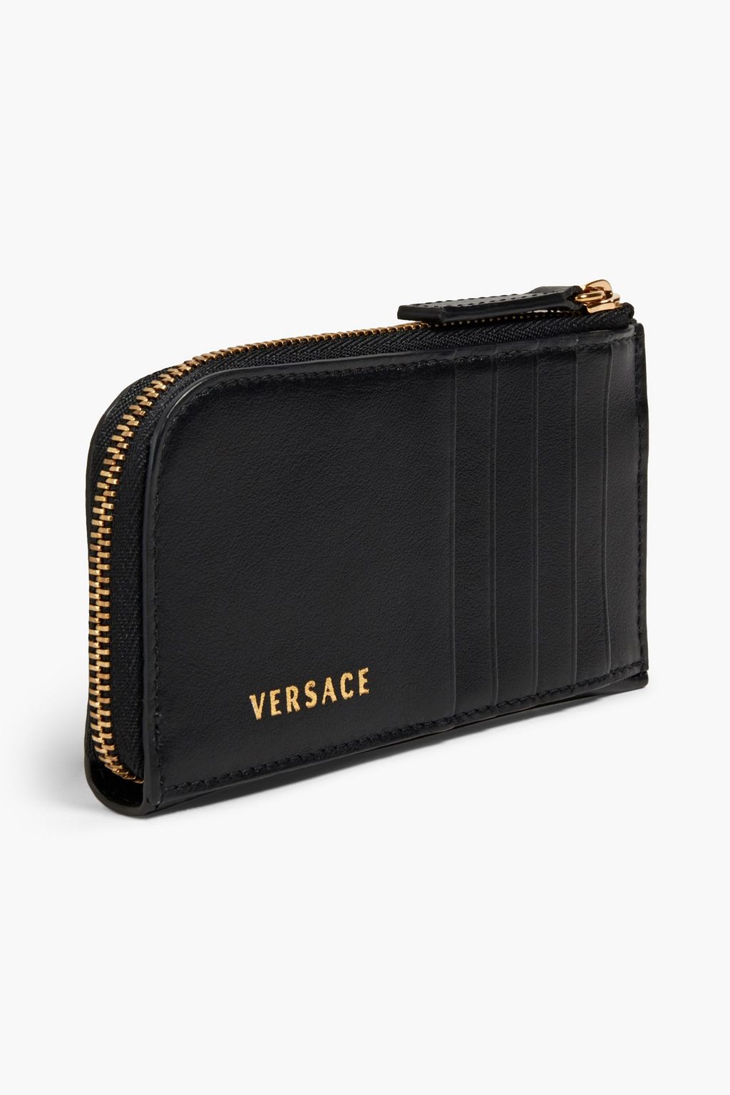 VERSACE Embellished leather cardholder