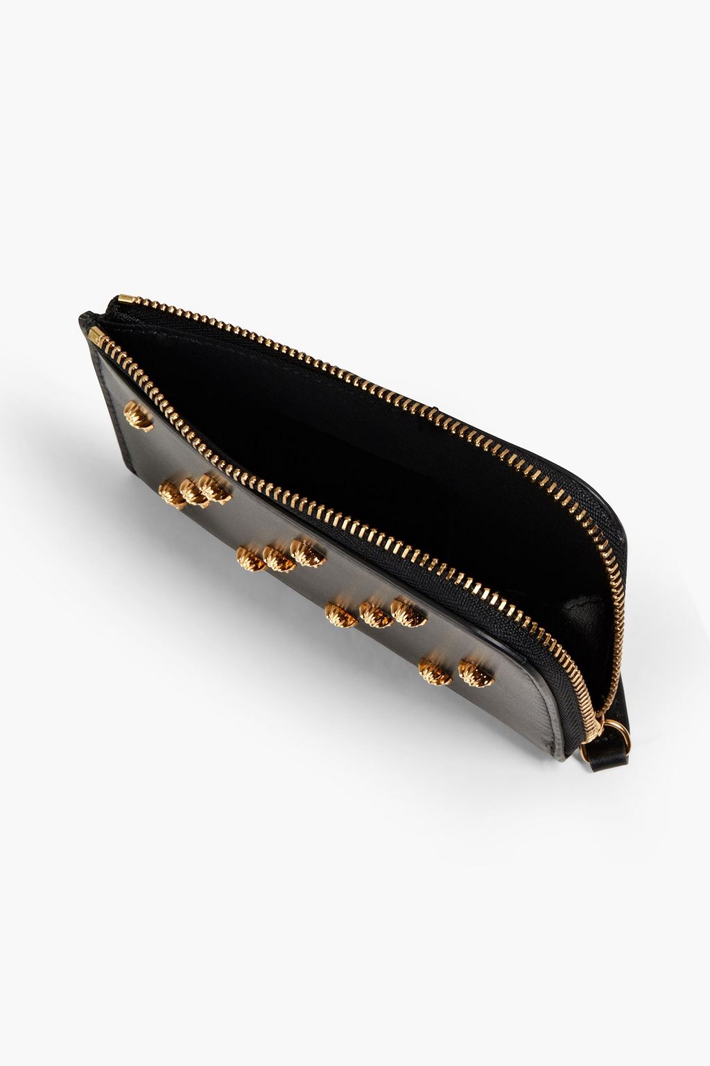 VERSACE Embellished leather cardholder