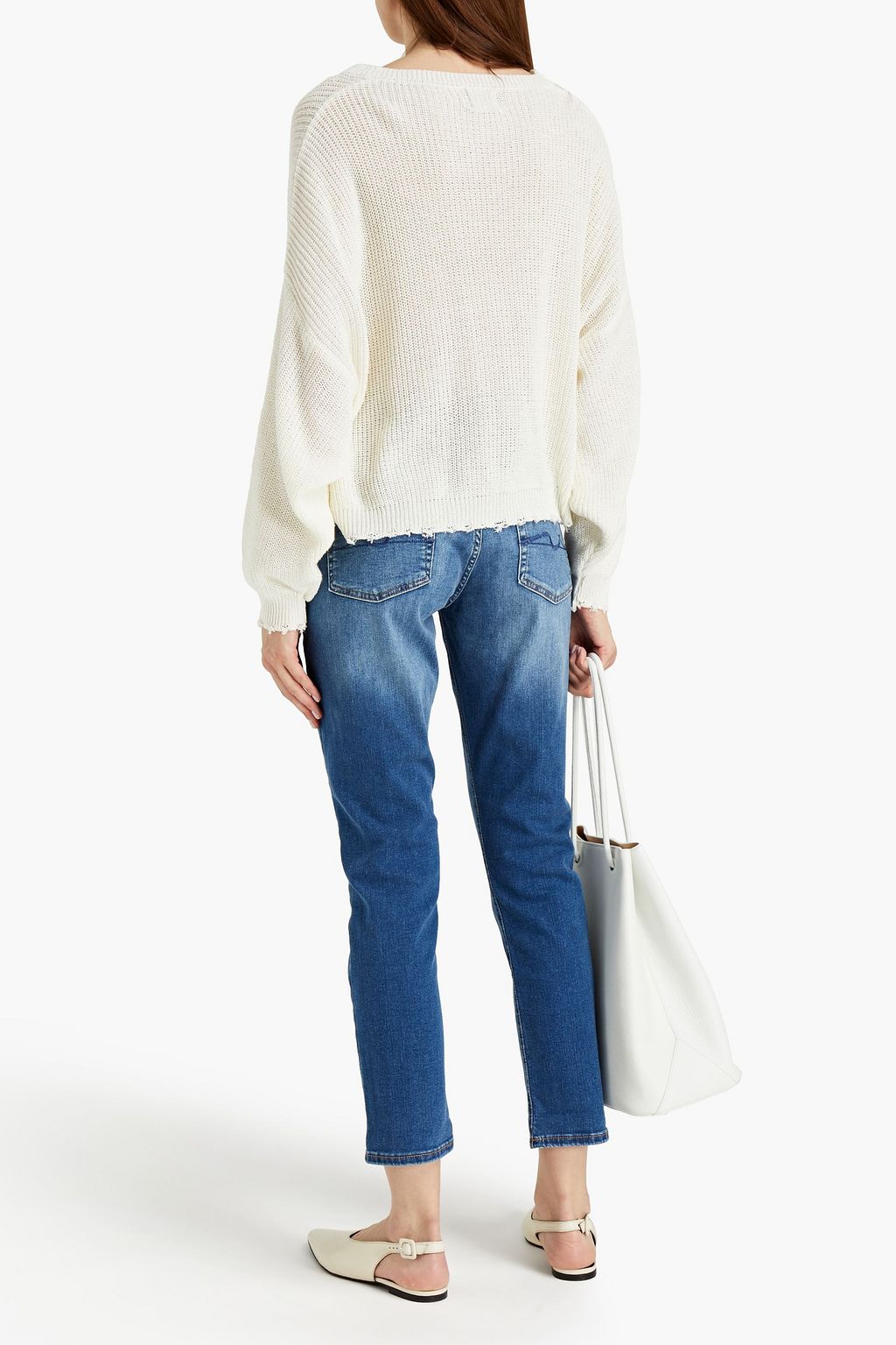 7 FOR ALL MANKIND Asher cropped high-rise boyfriend jeans