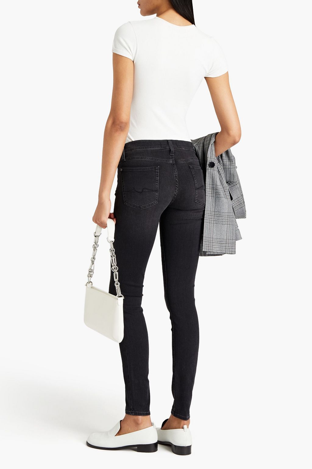 7 FOR ALL MANKIND The Skinny Bair mid-rise skinny jeans