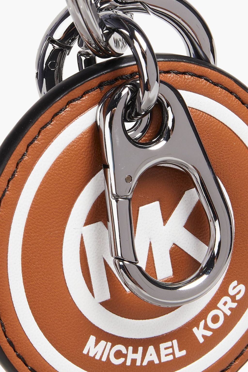 MICHAEL KORS Logo-print faux leather keychain