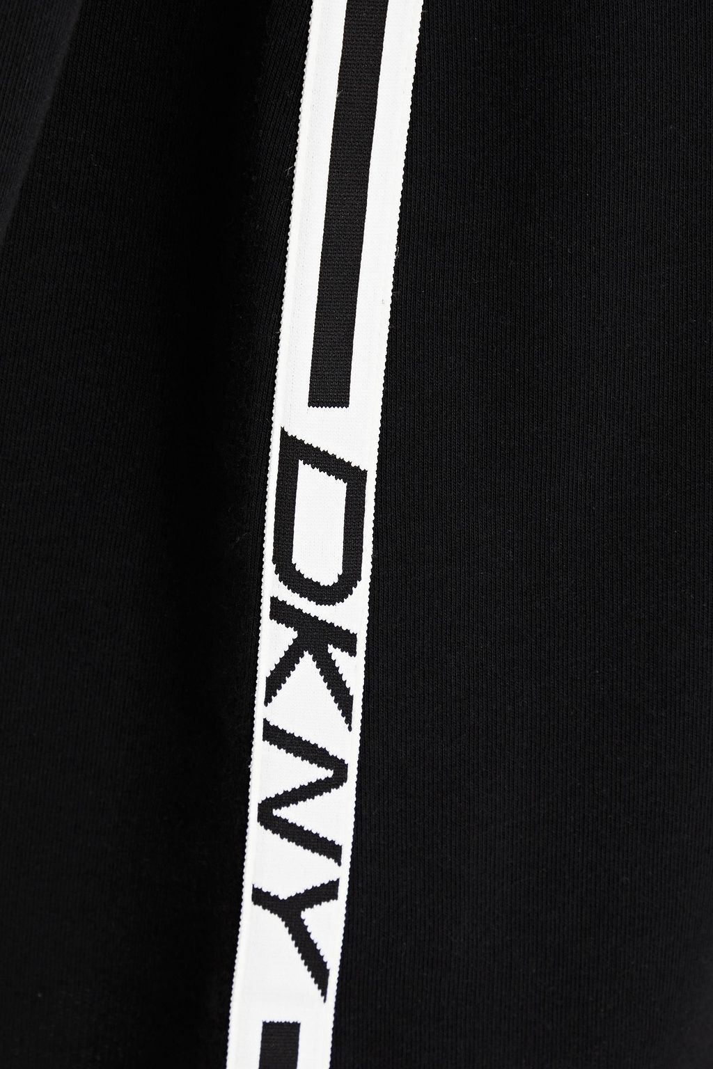 DKNY French cotton-blend terry mini dress