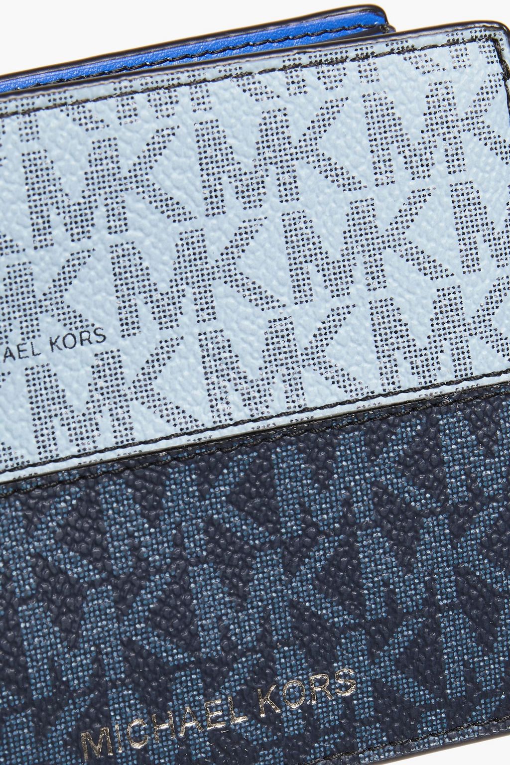 MICHAEL KORS Hudson printed faux textured-leather wallet
