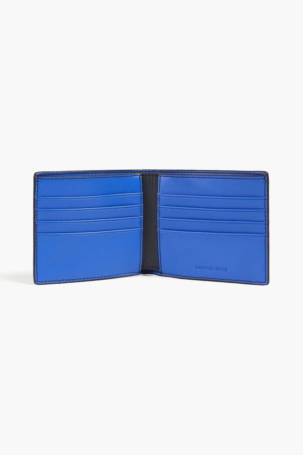 MICHAEL KORS Hudson printed faux textured-leather wallet