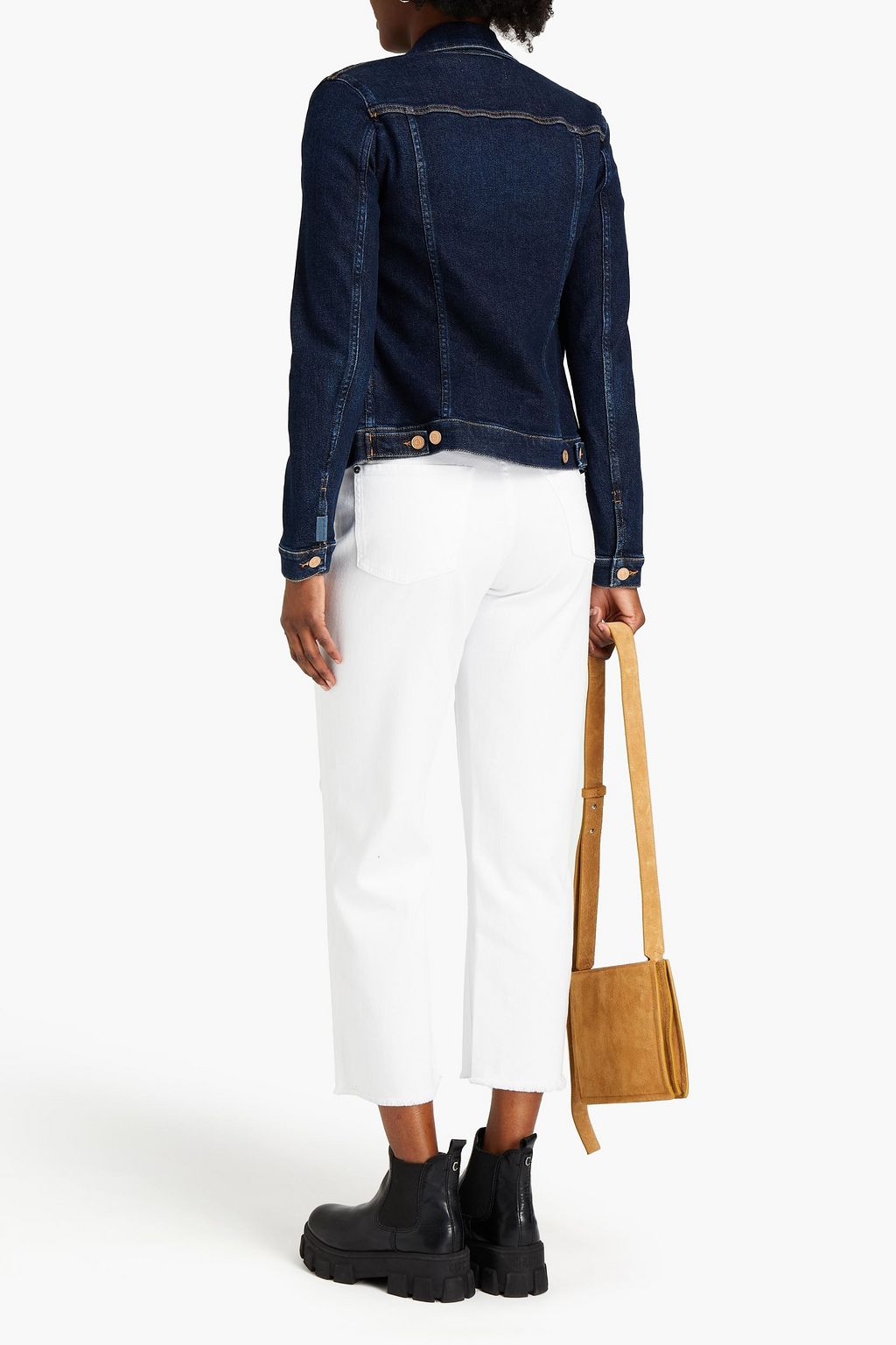 7 FOR ALL MANKIND The Modern cutout mid-rise straight-leg jeans