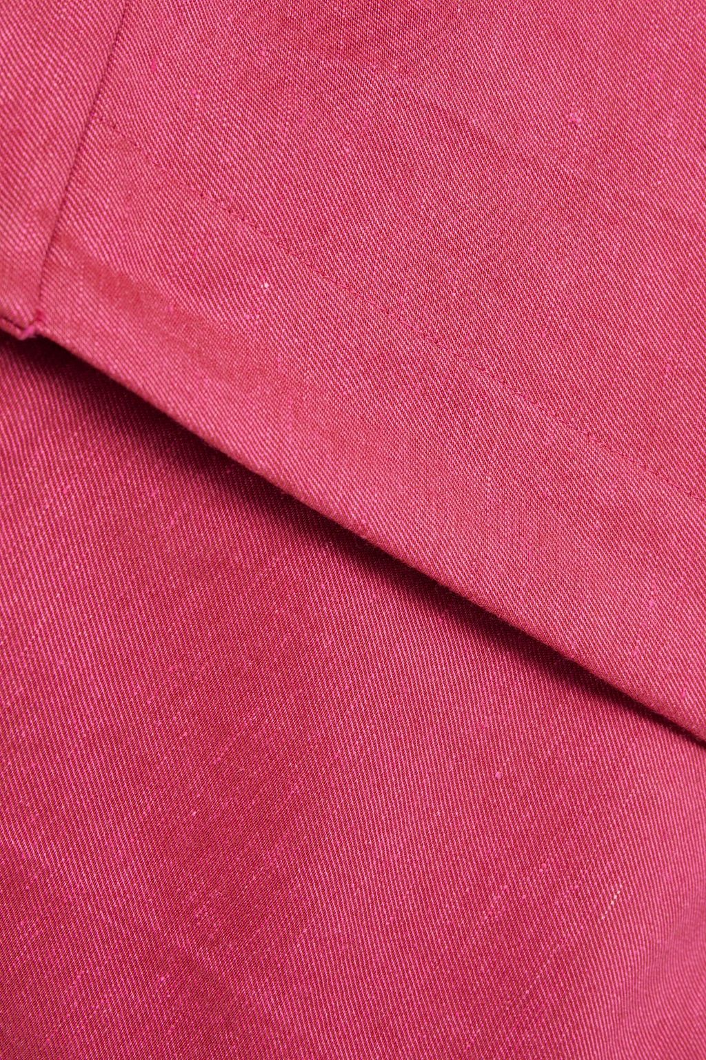 VANESSA BRUNO Cropped cotton and linen-blend twill wide-leg pants