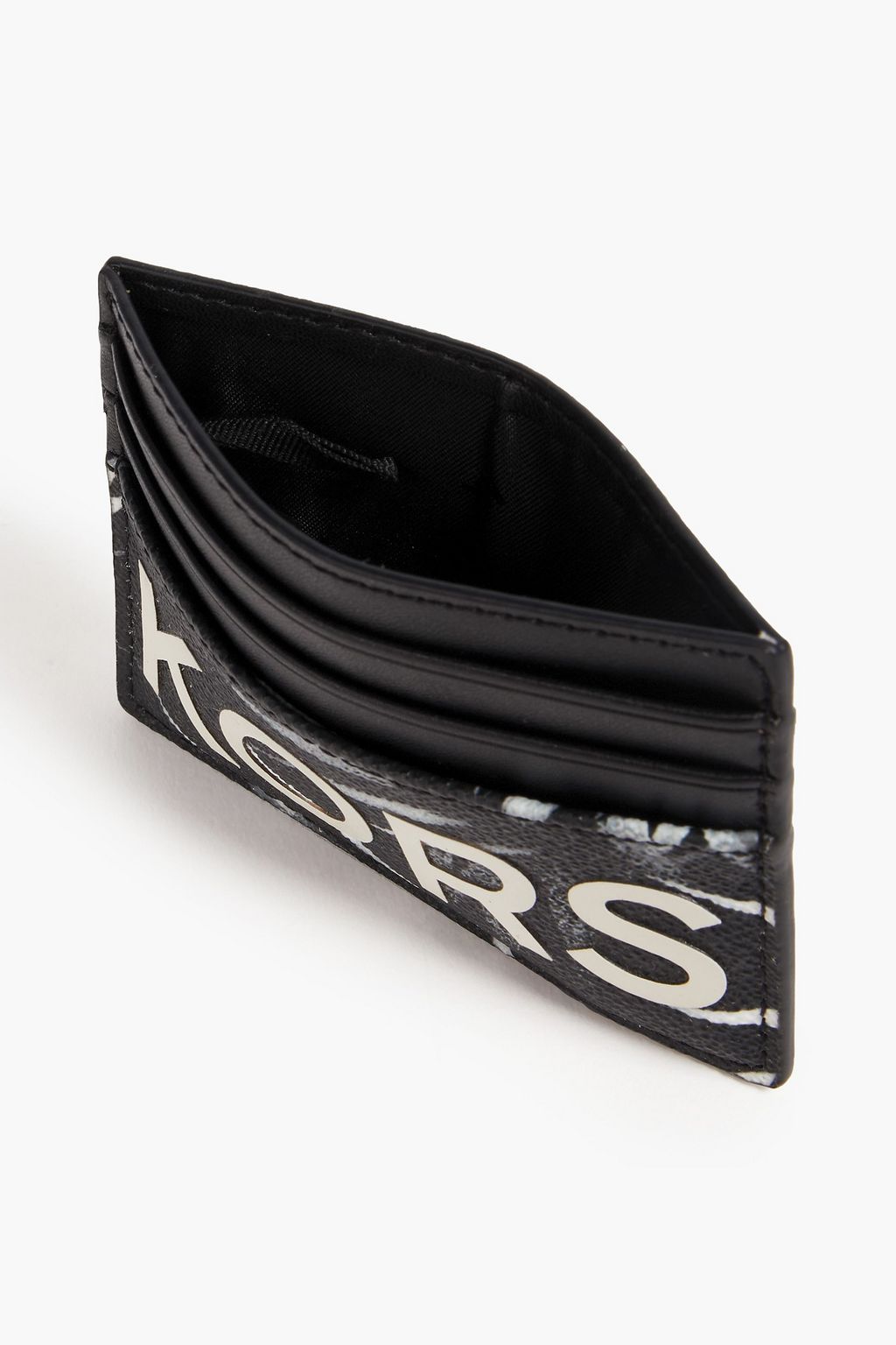 MICHAEL KORS Hudson logo-print faux textured-leather wallet