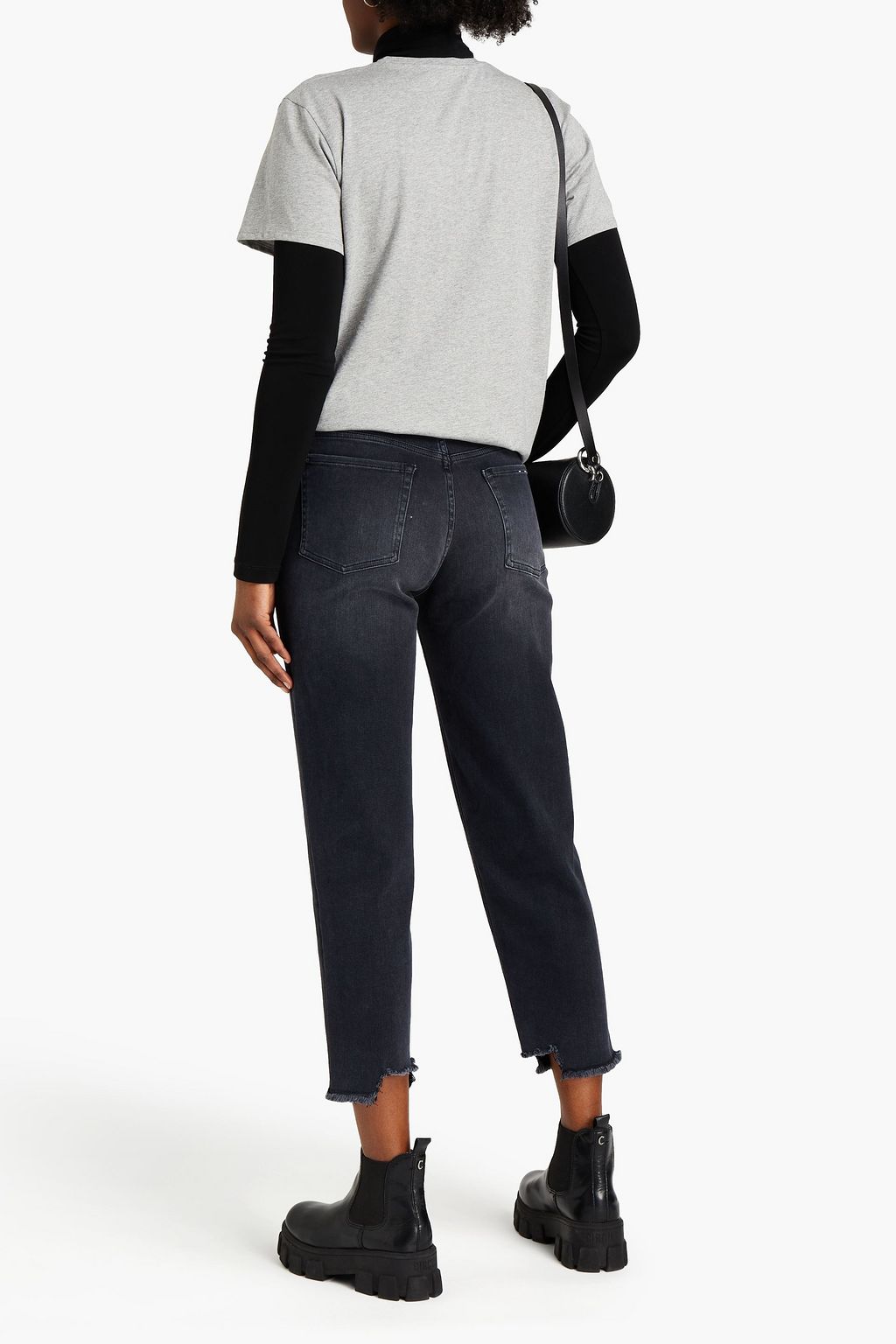 7 FOR ALL MANKIND Printed cotton-jersey T-shirt