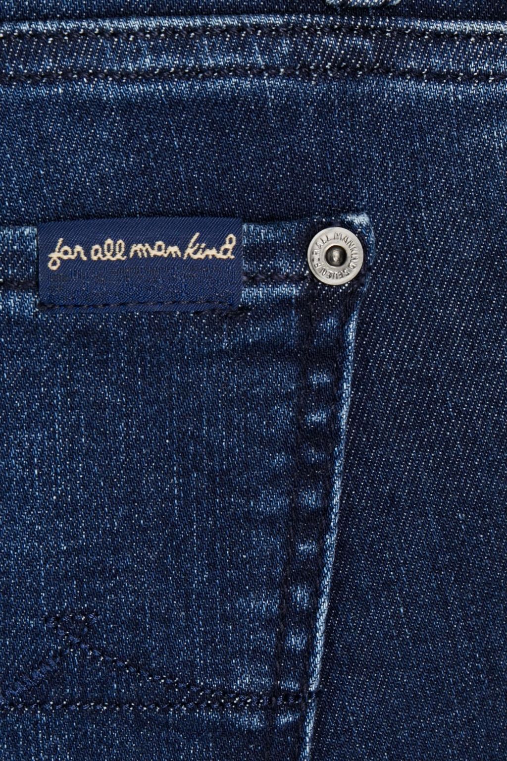 7 FOR ALL MANKIND 페이디드 미드라이즈 스키니 진