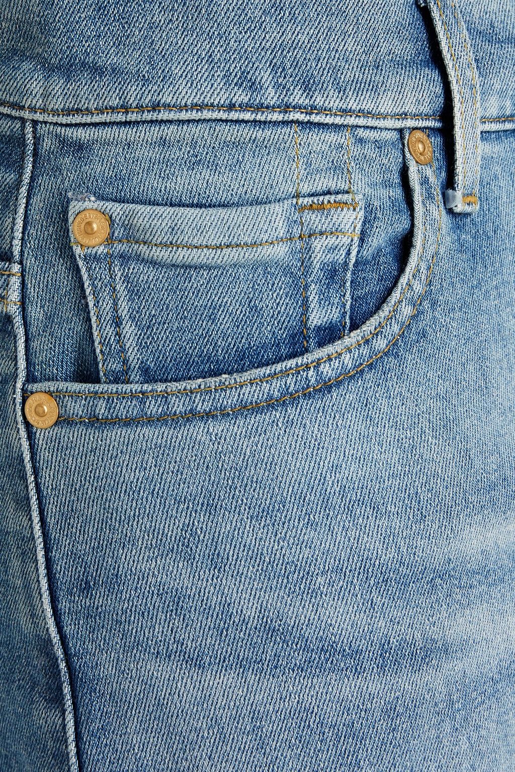 7 FOR ALL MANKIND شورت ’بيلي موست وونتد’ من الجينز بحواف منسّلة