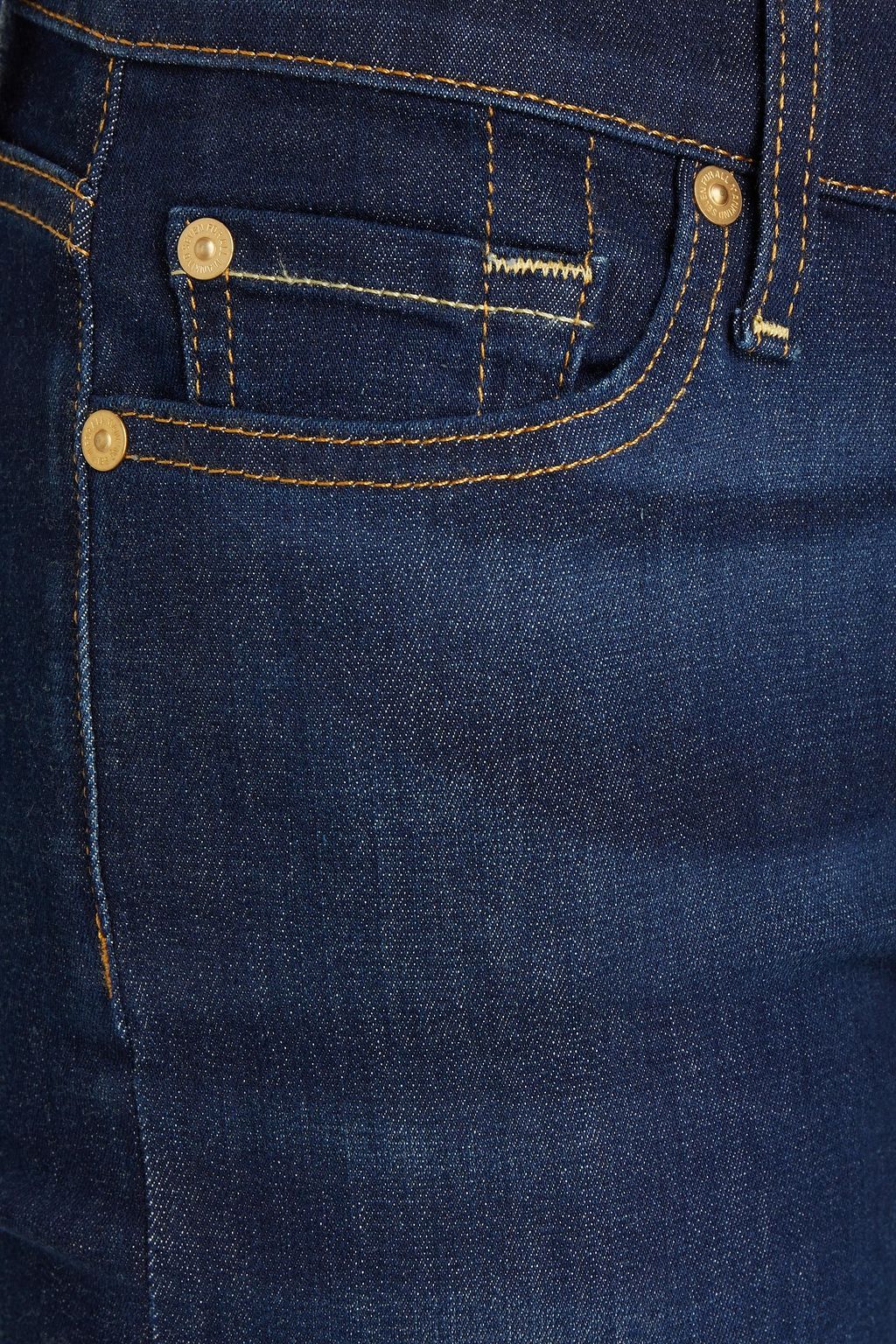 7 FOR ALL MANKIND The Skinny faded mid-rise skinny jeans