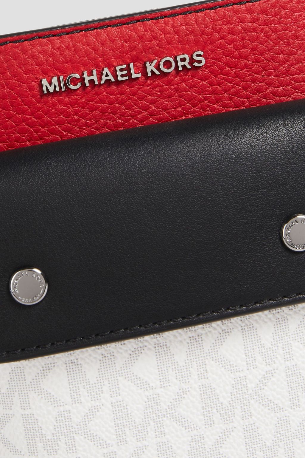 MICHAEL KORS Hybrid Tech paneled faux leather messenger bag