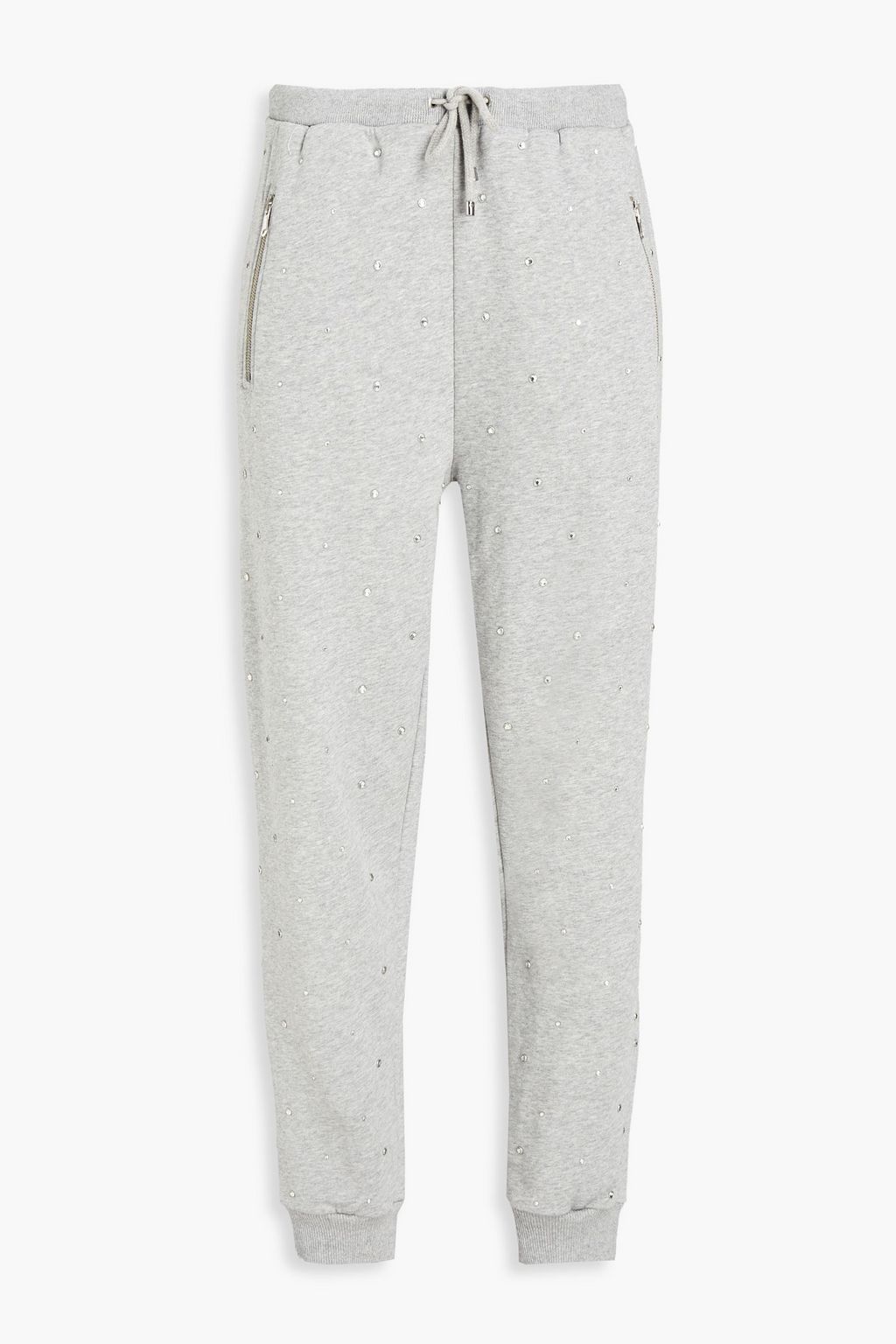 Light gray Crystal-embellished French 