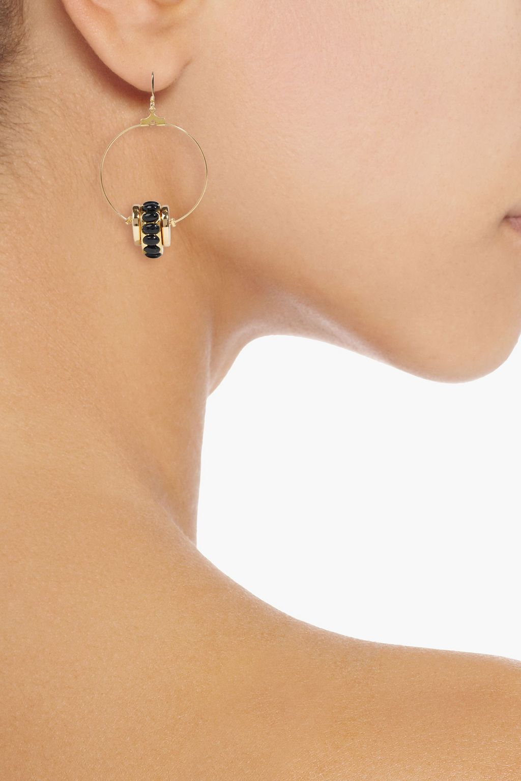 KENNETH JAY LANE Gold-tone stone earrings