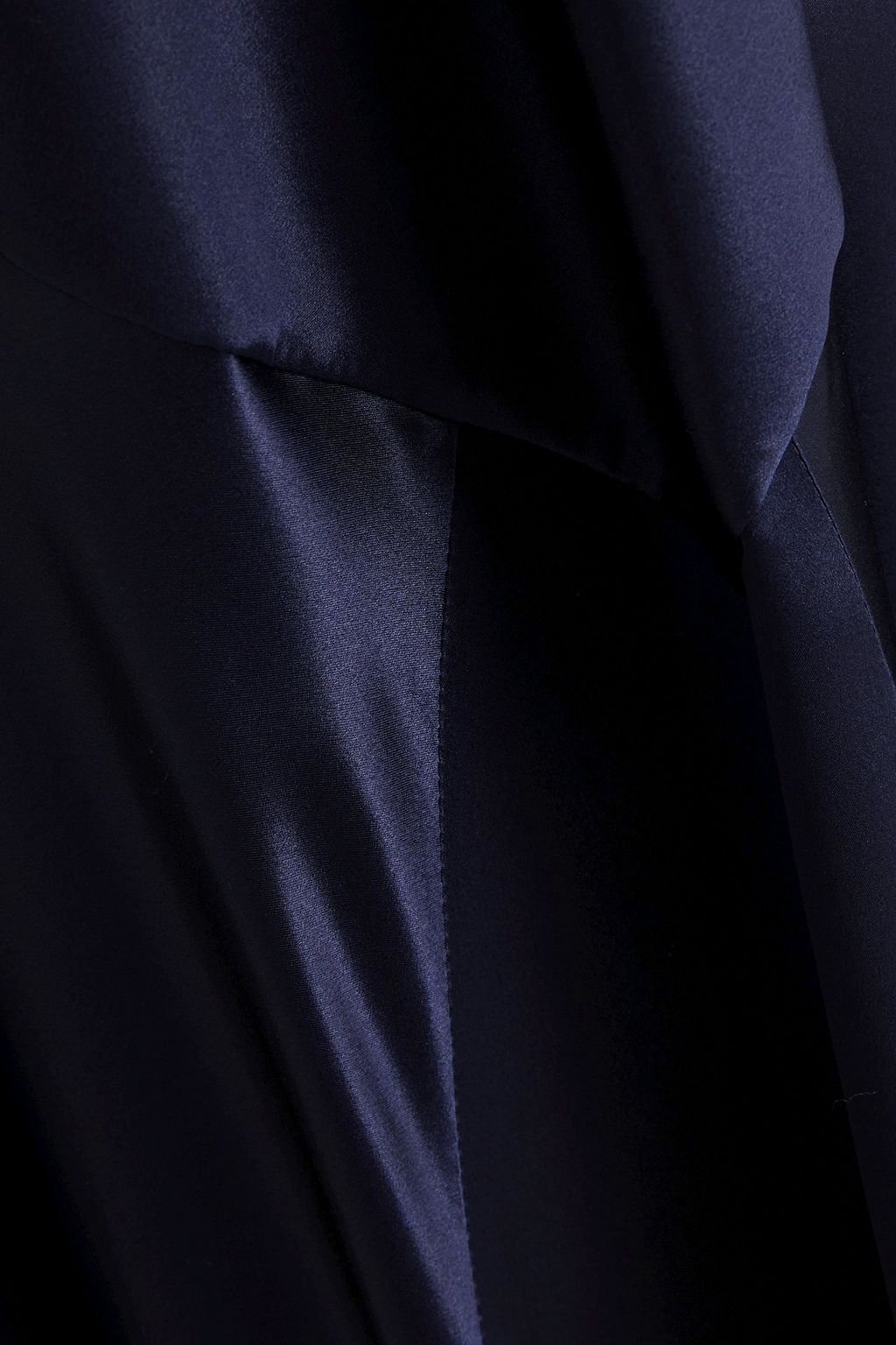 SIMONE ROCHA Pleated draped silk-satin maxi dress