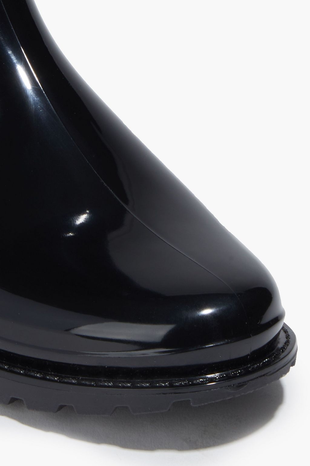 RED(V) Lace-up rubber rain boots