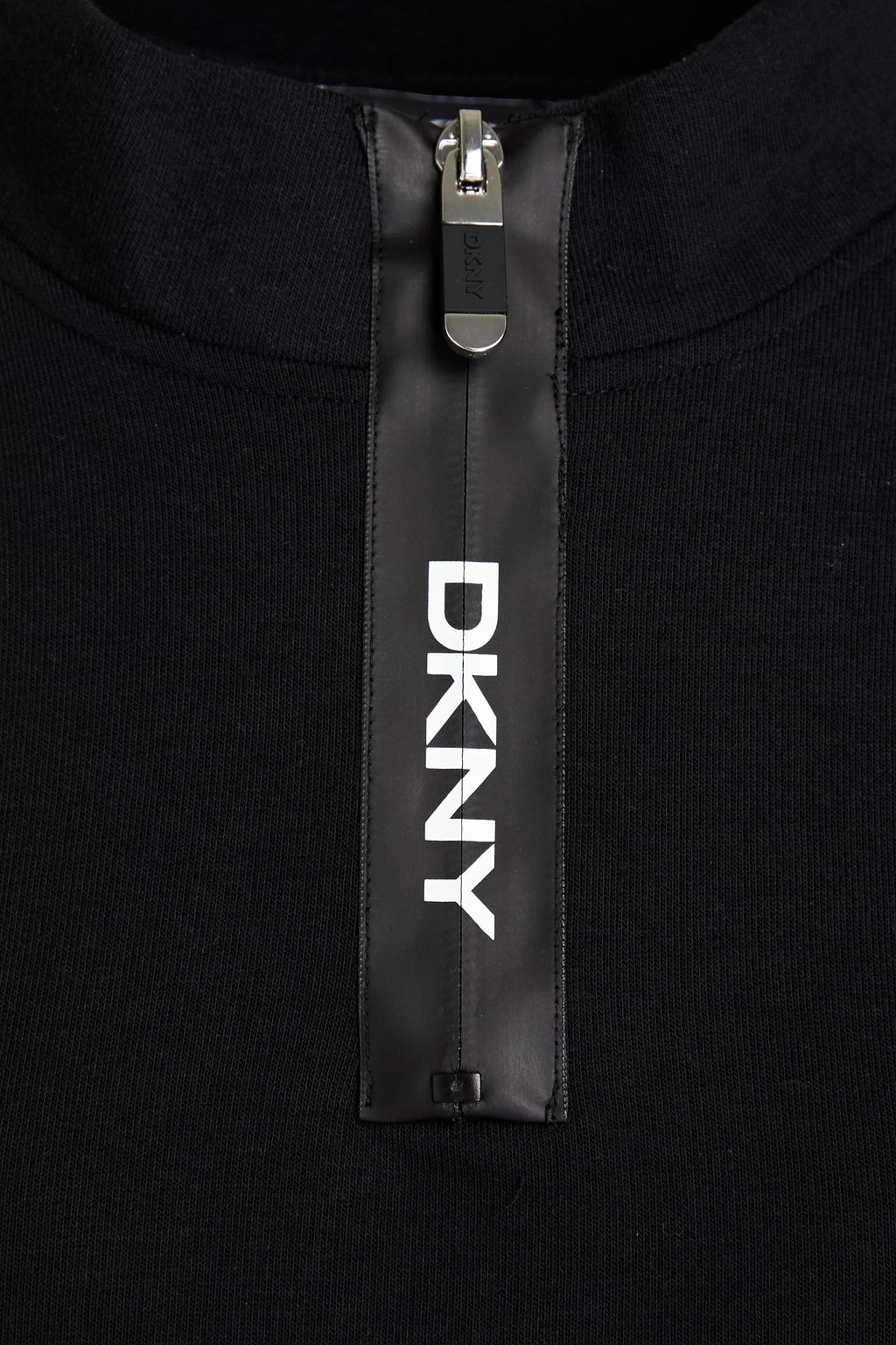 DKNY French cotton-blend terry mini dress