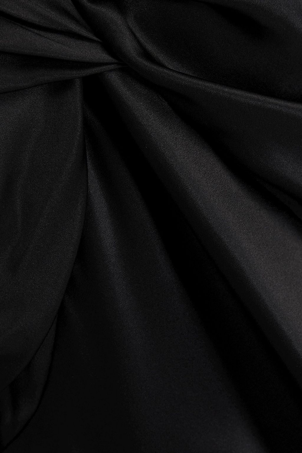 SIMONE ROCHA Pleated draped silk-satin maxi dress
