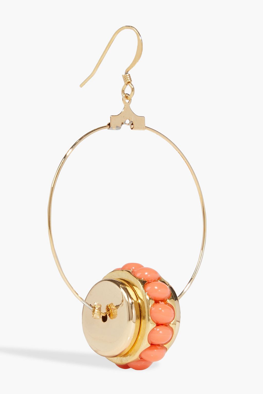 KENNETH JAY LANE Gold-plated resin earrings