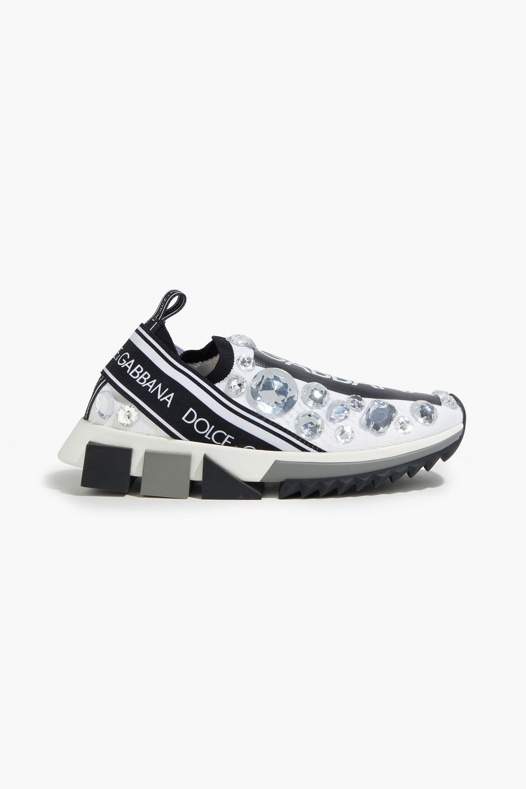 Maladroit Messed up Affirm Gray Crystal-embellished logo-print stretch-knit slip-on sneakers | DOLCE & GABBANA | THE OUTNET Maladroit Messed up Affirm Gray Crystal-embellished logo-print stretch-knit slip-on sneakers | DOLCE & GABBANA | THE OUTNET