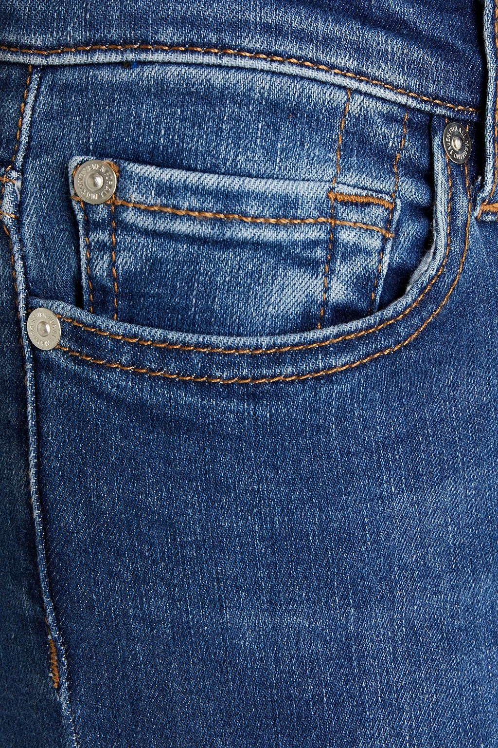 7 FOR ALL MANKIND ミッドライズ スキニー ジーンズ