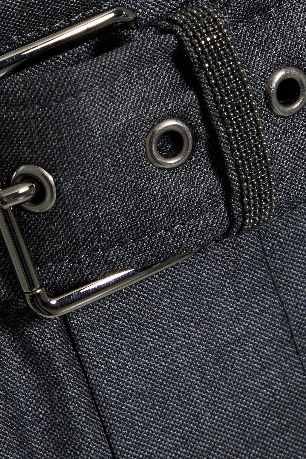 BRUNELLO CUCINELLI Belted wool tapered pants