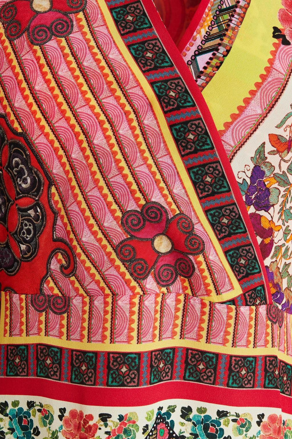ETRO Printed silk crepe de chine dress