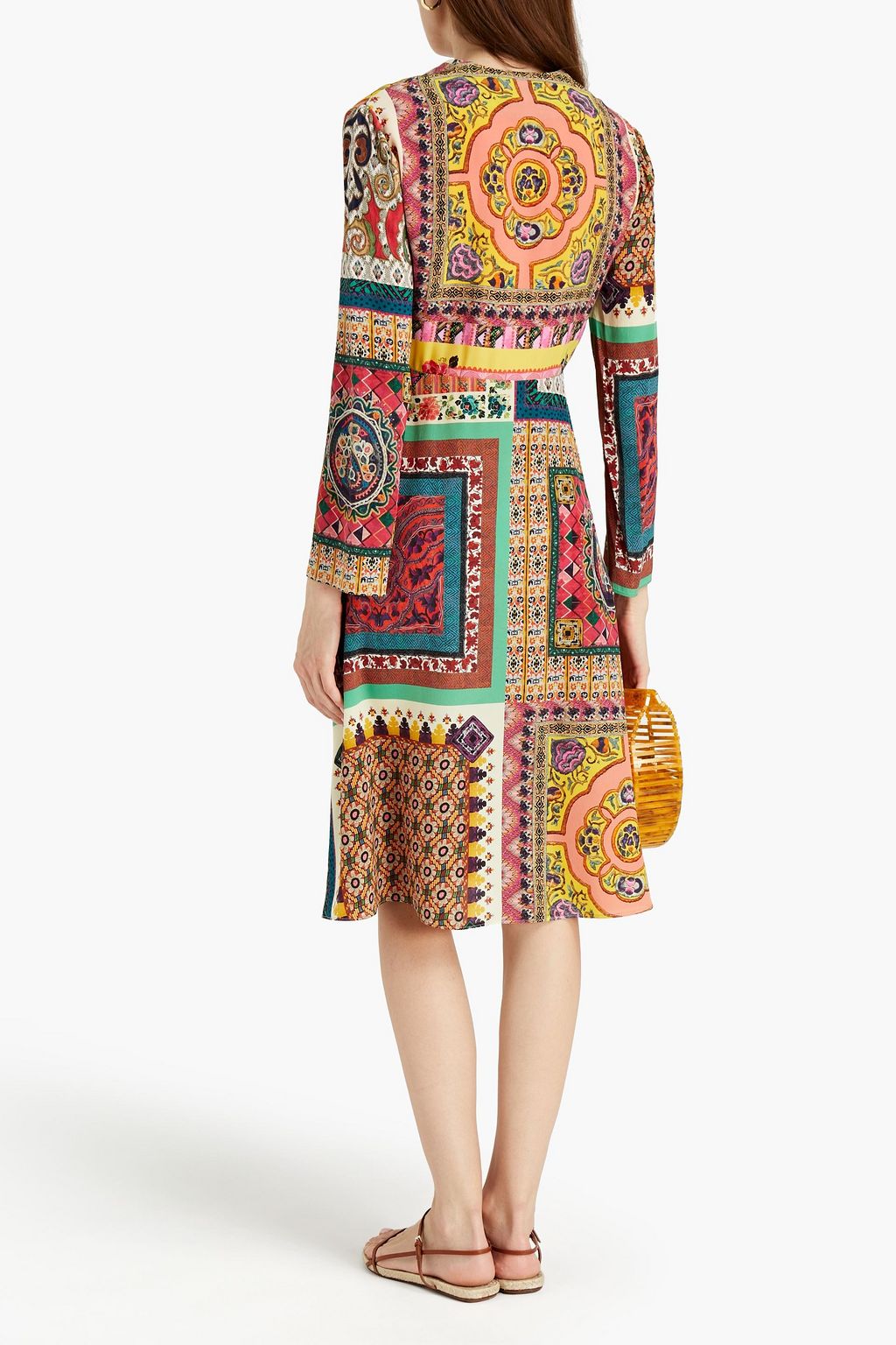 ETRO Printed silk crepe de chine dress