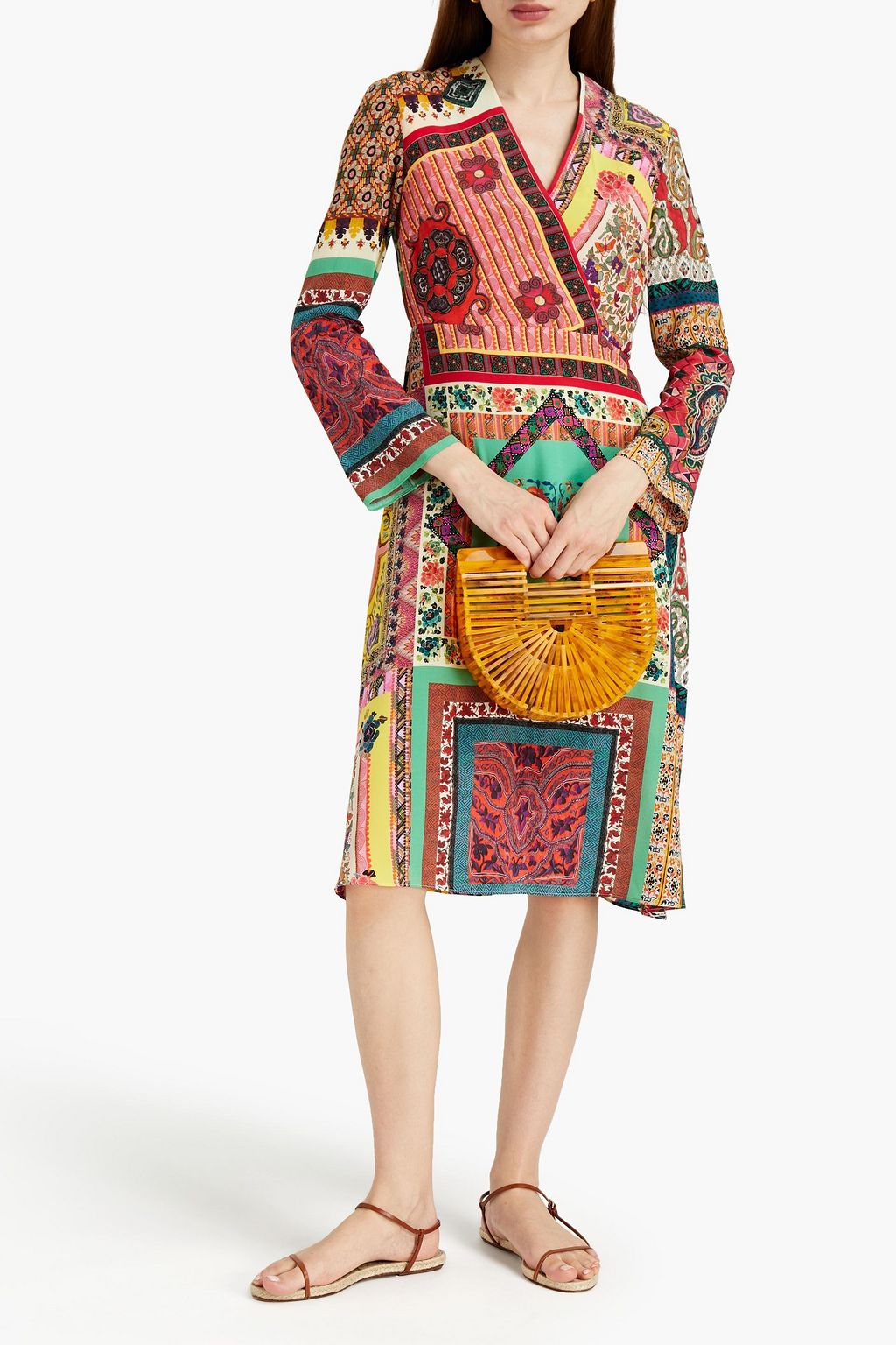 ETRO Printed silk crepe de chine dress