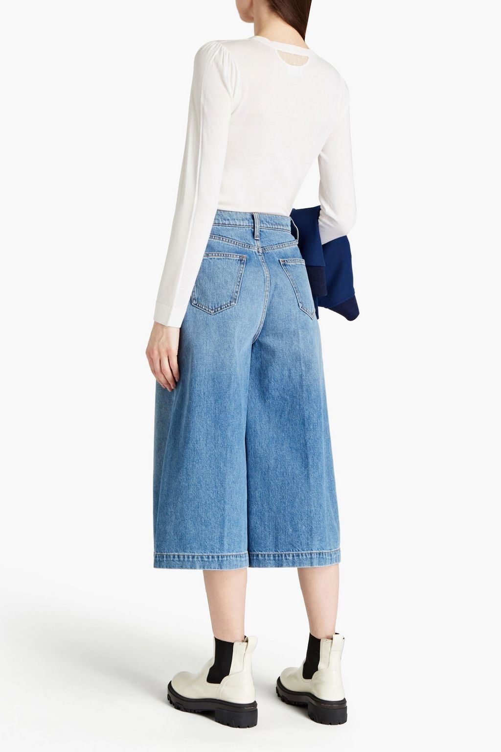 REDVALENTINO Wool, silk and cashmere-blend sweater