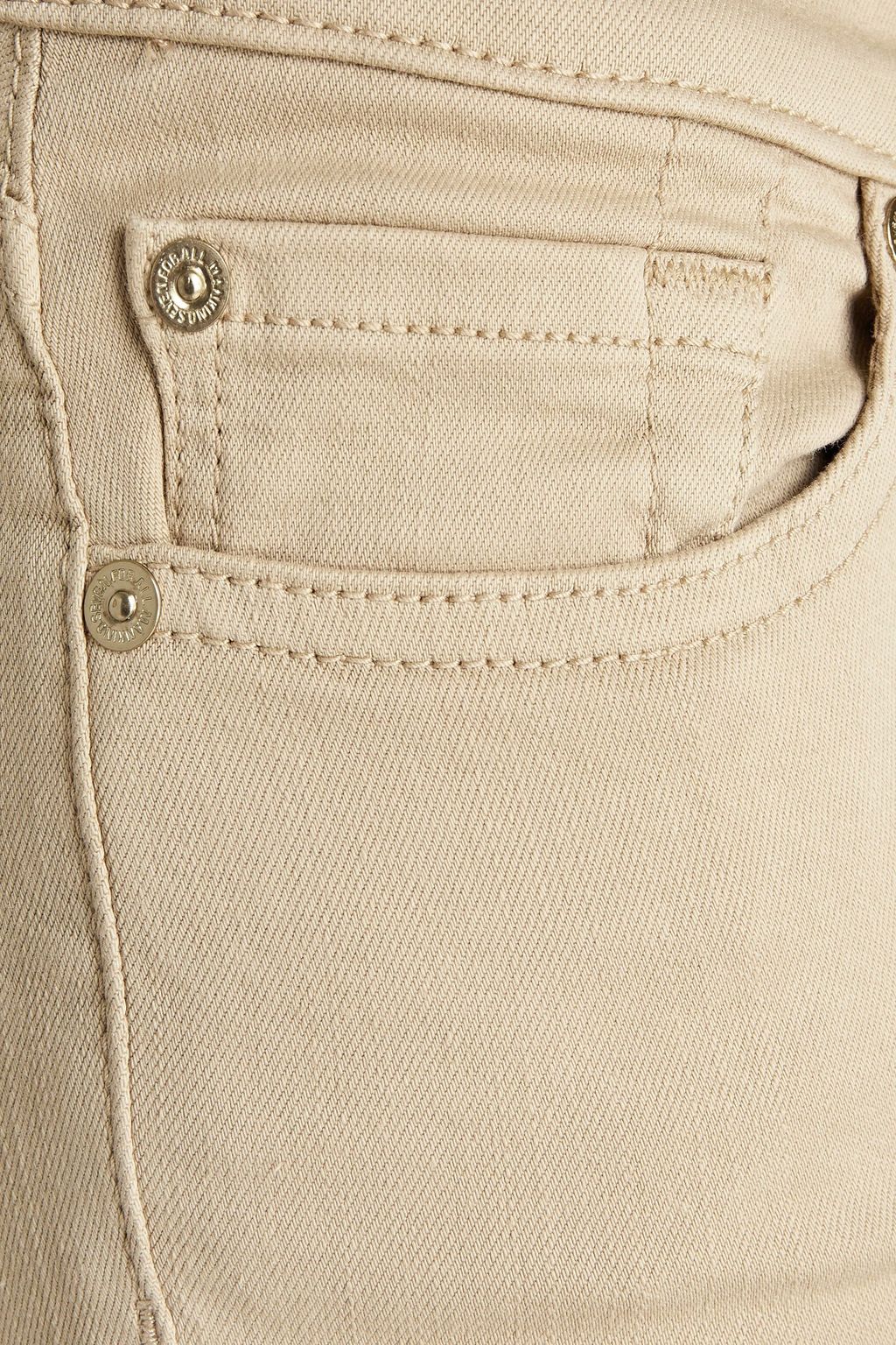 7 FOR ALL MANKIND Swarovski crystal-embellished low-rise slim-leg jeans