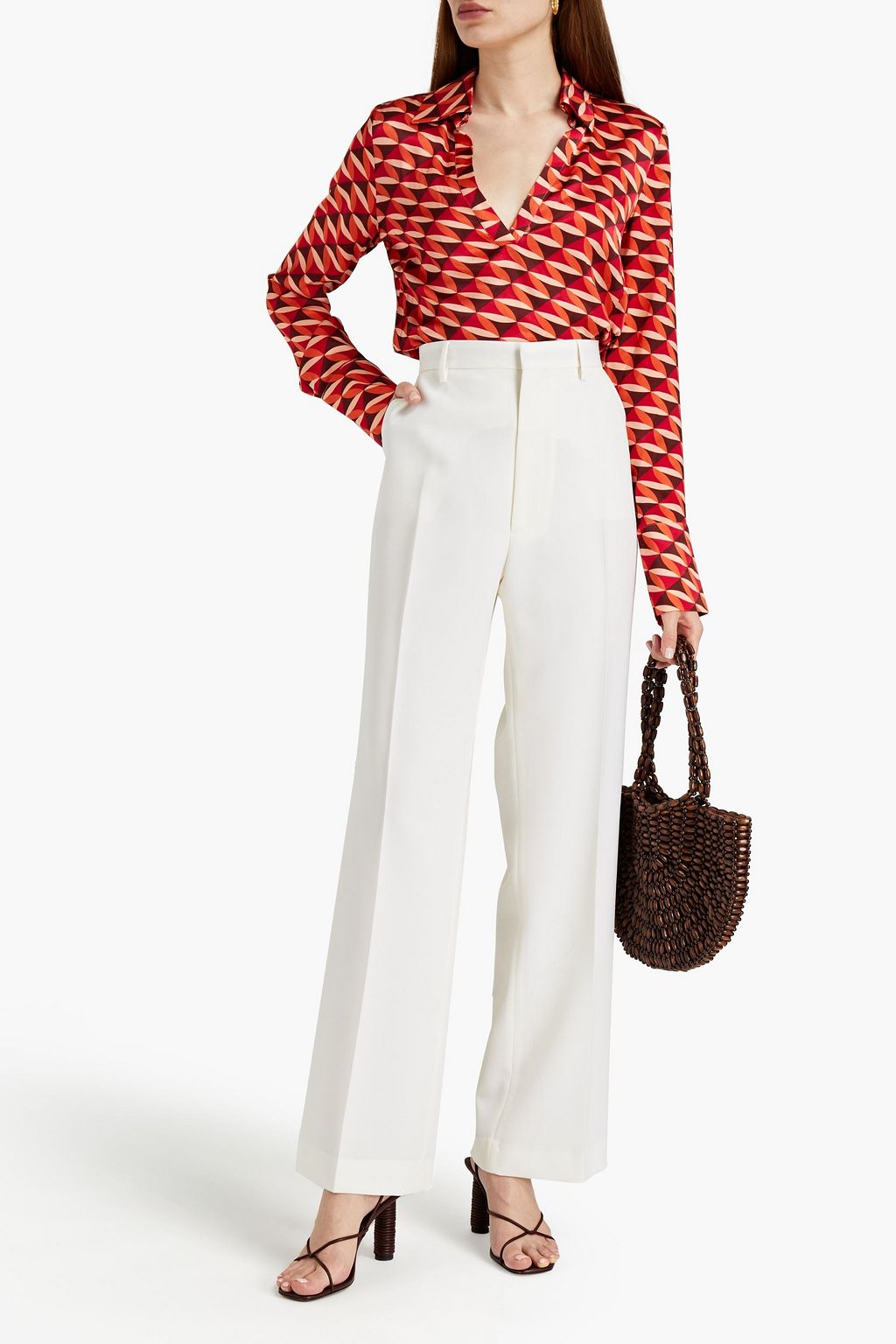 ETRO Wool-twill wide-leg pants