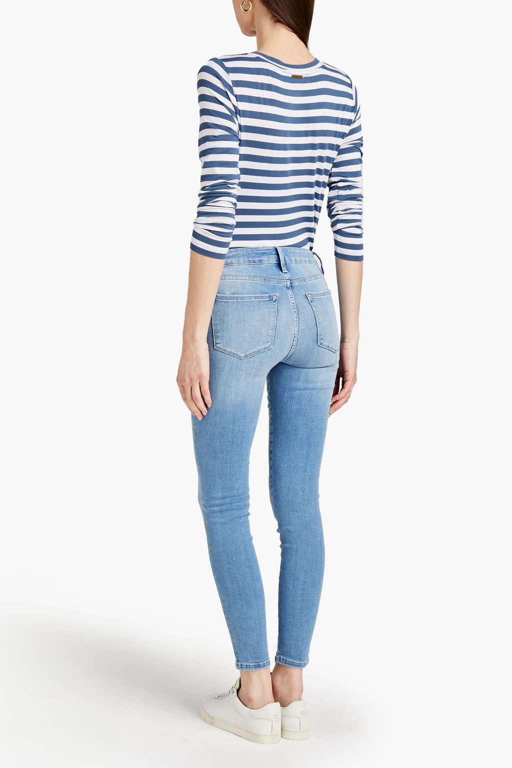 FRAME Le One halbhohe Skinny Jeans