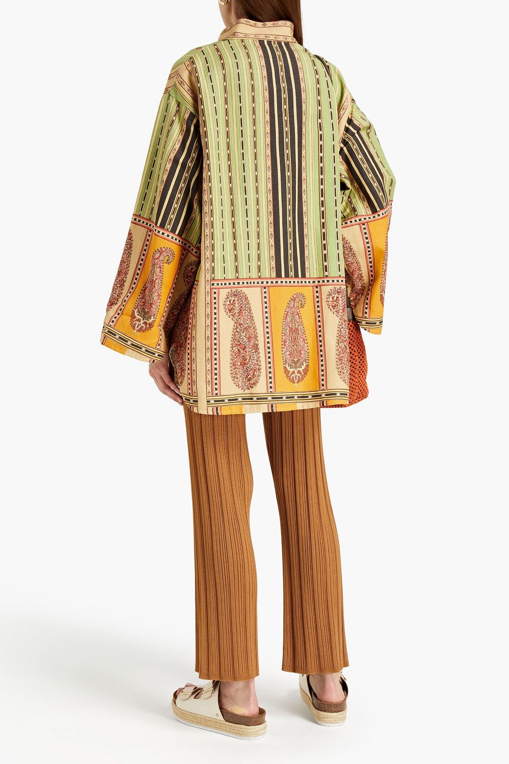 ETRO Printed silk and cotton-blend ottoman tunic