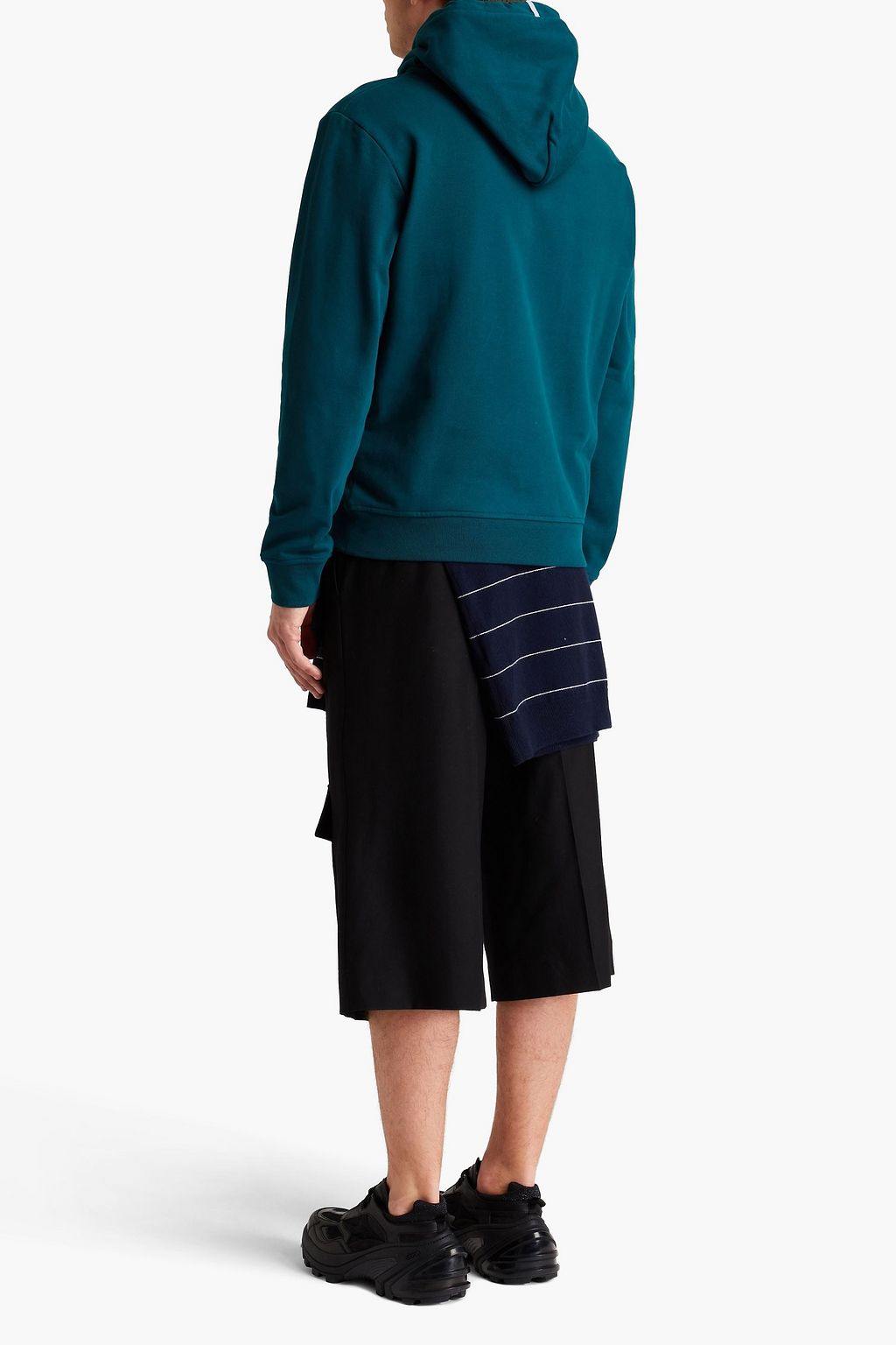 MCQ ALEXANDER MCQUEEN Embroidered French cotton-terry hoodie