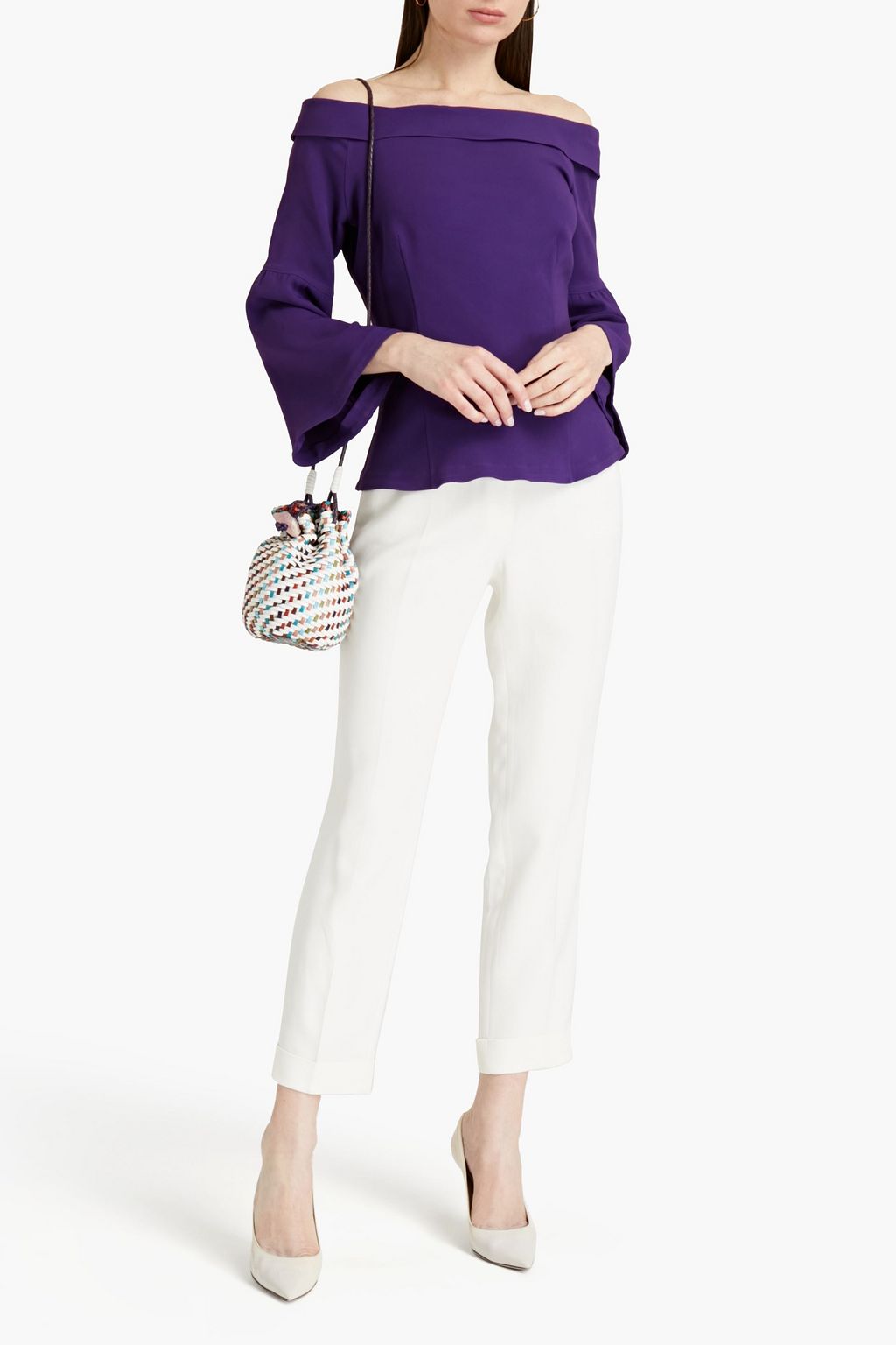 ETRO Off-the-shoulder crepe top