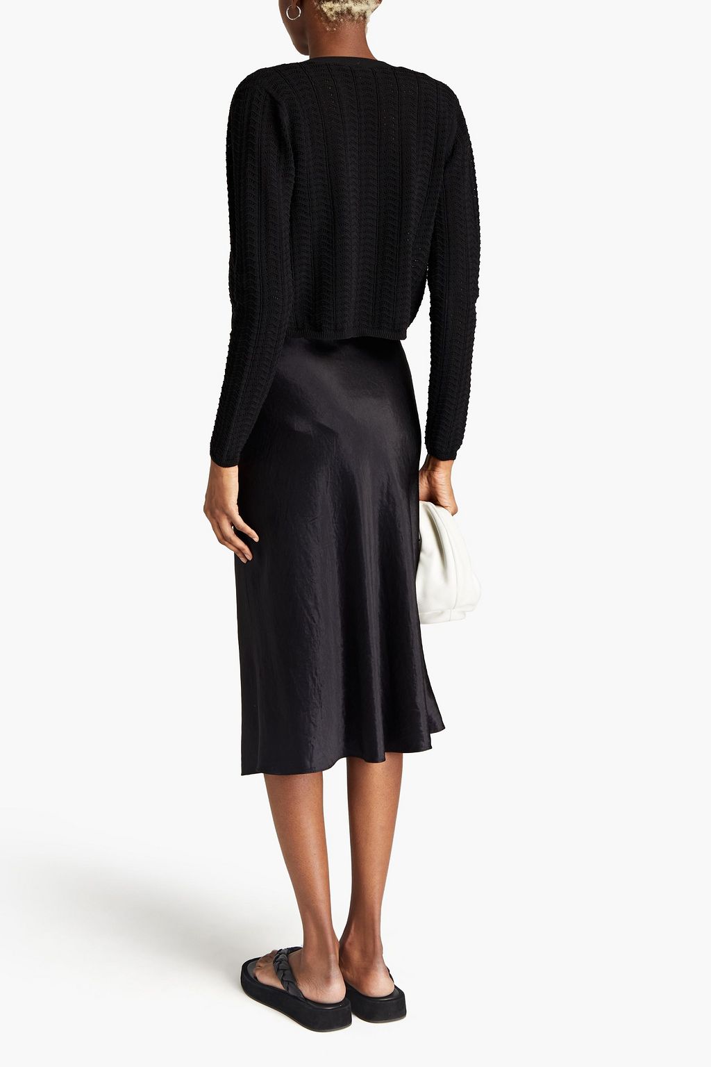 THEORY Crochet-knit cotton-blend cardigan