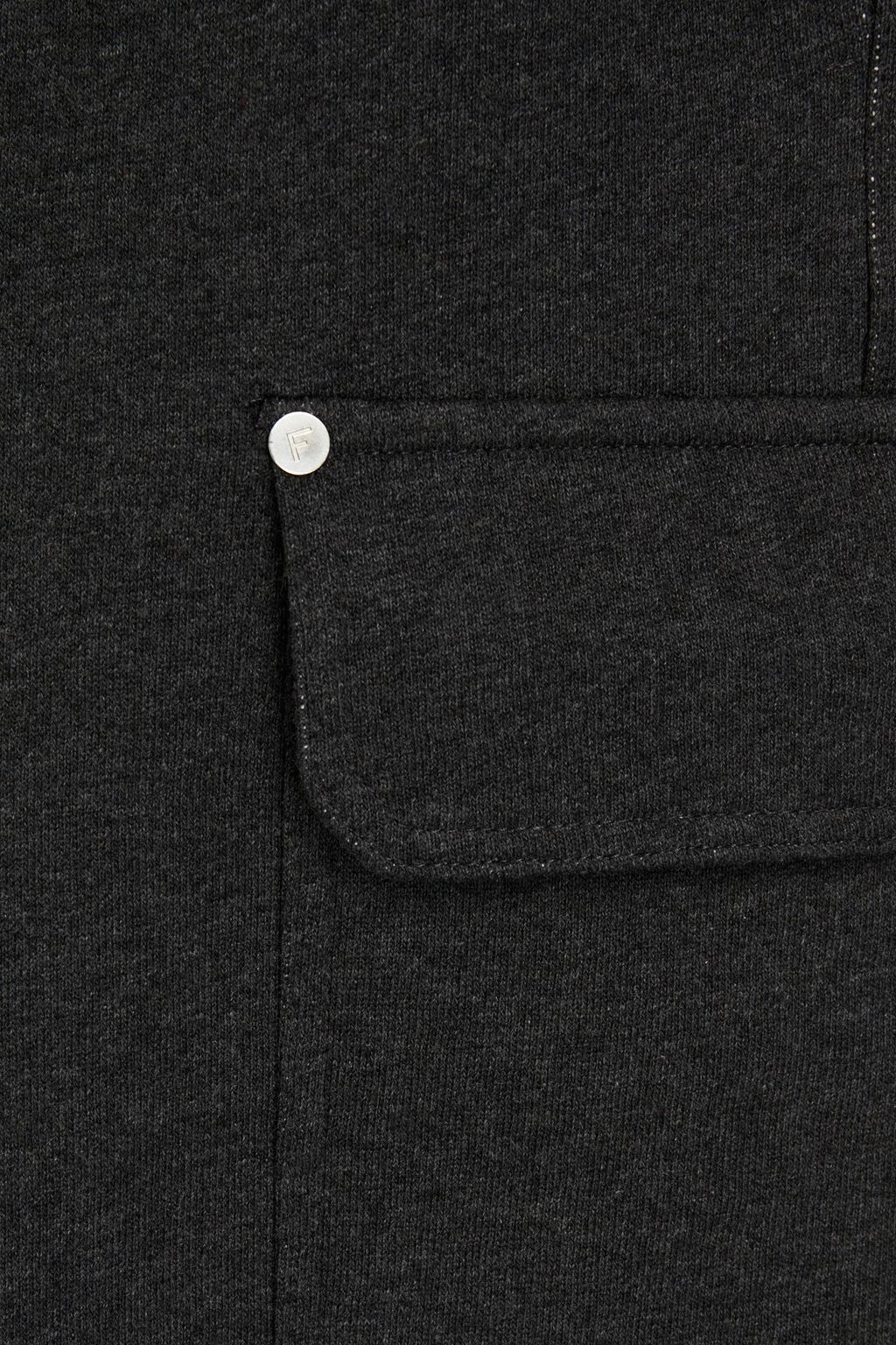 FRAME Schmal zulaufende Sporthose aus Fleece aus einer Baumwollmischung