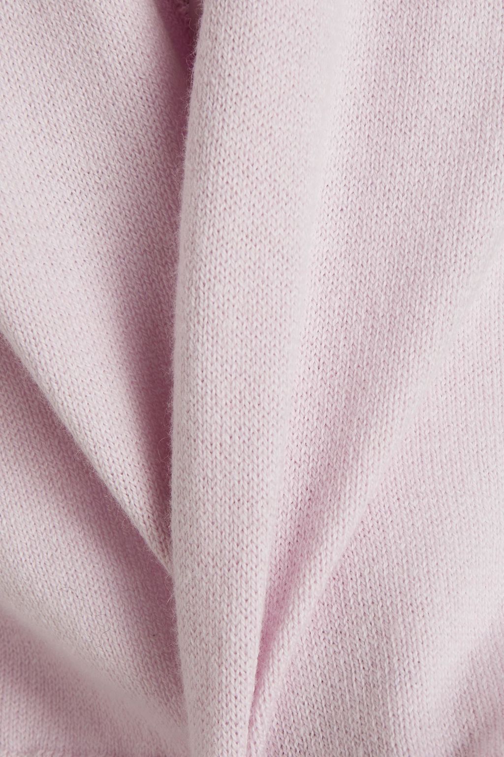 SIMKHAI Cropped mélange cotton and cashmere-blend cardigan