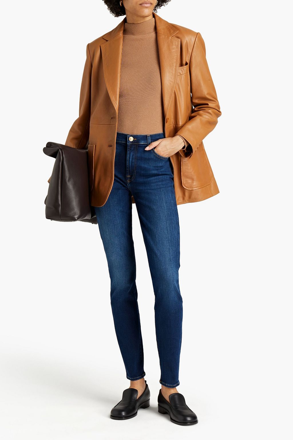 7 FOR ALL MANKIND Mid-rise skinny jeans